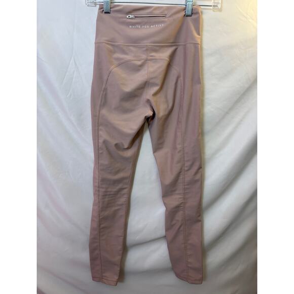 White Fox Active Women’s X-Small High Rise Compression Leggings Pink Nude $49 - Picture 3 of 5